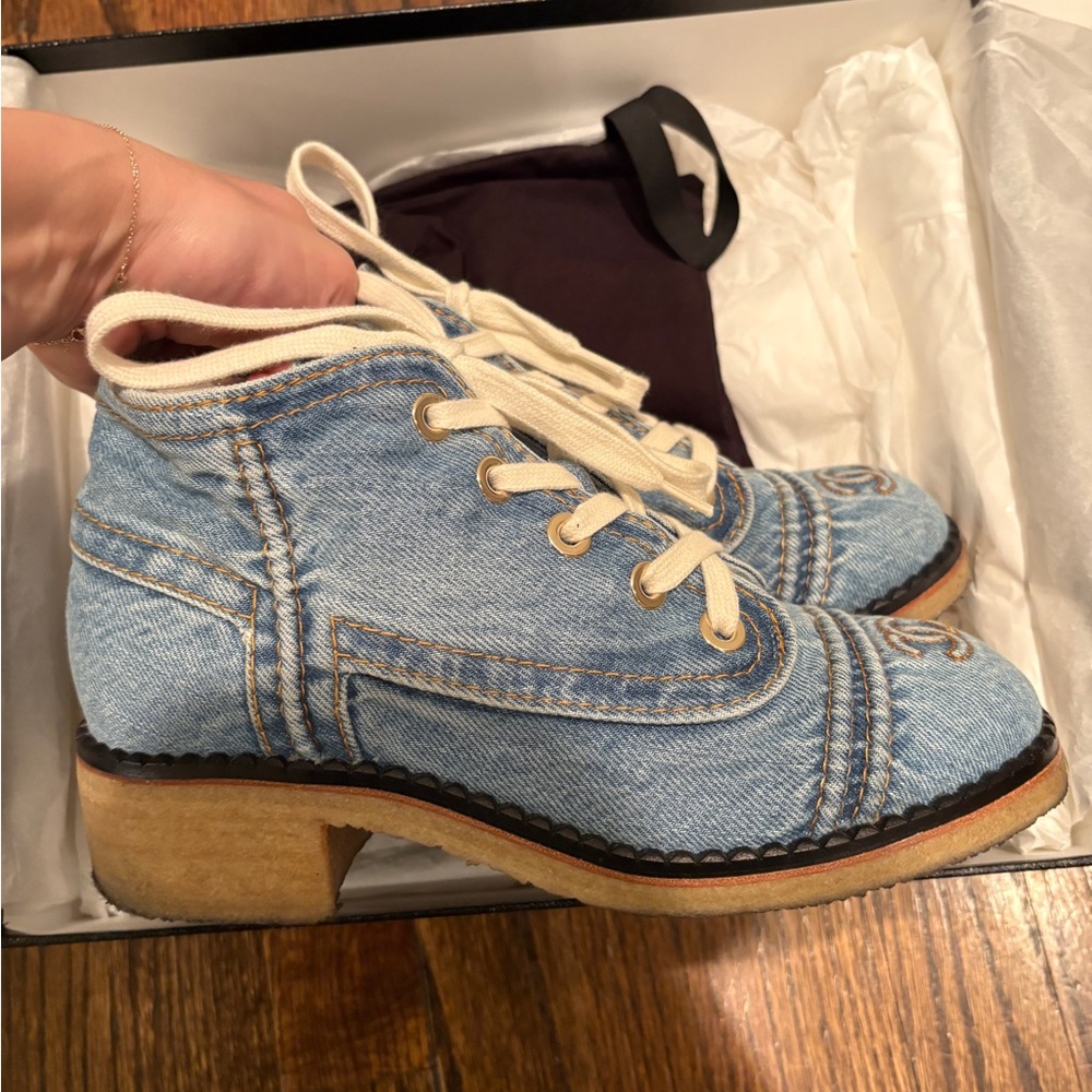 Chanel Denim Booties - Picture 7 of 12